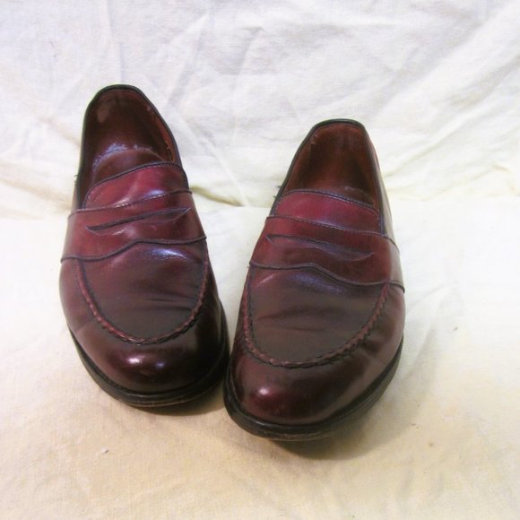 ALLEN EDMONDS LOAFERS RANDOLPH STYLE BROWN LEATHER 9.5D MENS - Picture 1 of 11